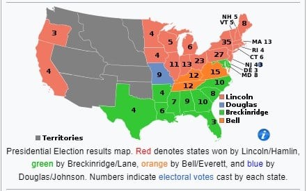 The Last Time Democrats Took a GOP Candidate Off the Ballot Was in 1860 – They Would Not Allow Abraham Lincoln’s Name on the Ballot in Their Slave States