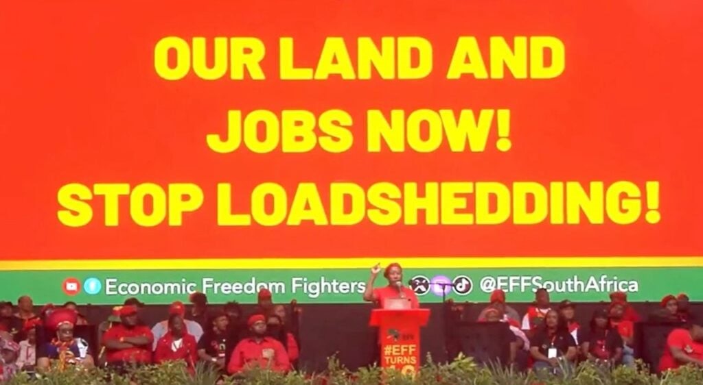 South Africa’s Racist EFF Leader Vows to Take the Farmlands and Redistribute to “Our People” (Like CA Dems Proposal)