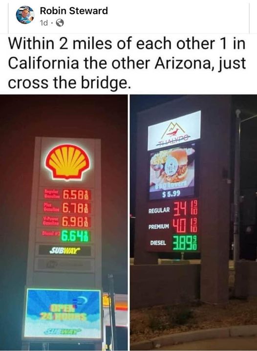 Newsom/Democrats Caught Price Gouging on Gas:  $1.50 in tax AND $1.91 in regulatory cost