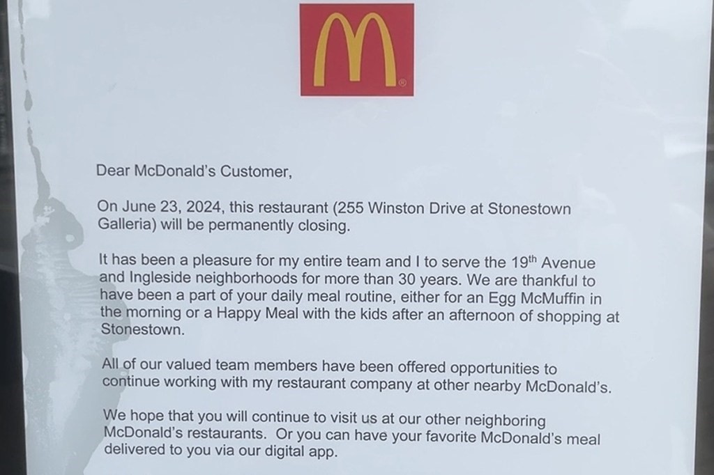 San Fran McDonald’s shutters after 30 years in latest casualty of $20 minimum wage: ‘Gut-wrenching’