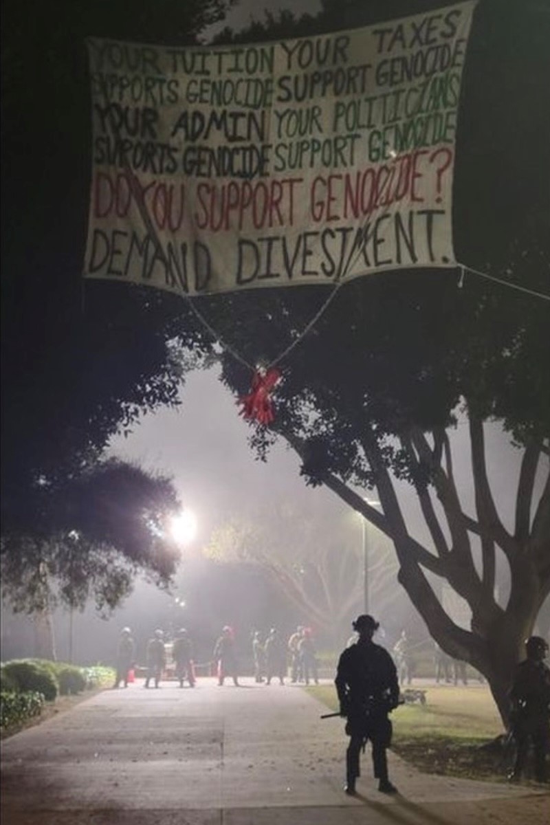 Five Arrested as UC Santa Barbara’s ‘Liberated Zone’ Is Cleared Overnight