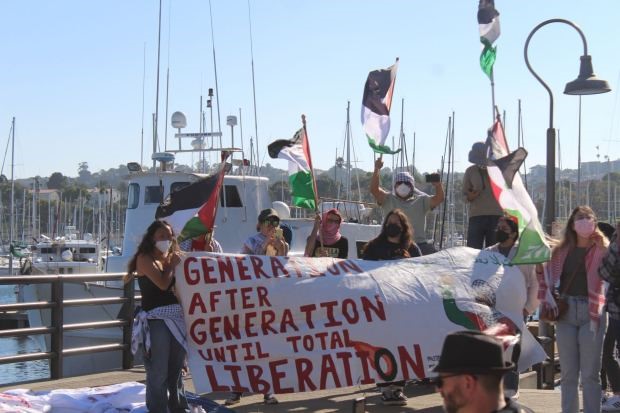 Hamas Supporters STOP Celebration of “Green” Cargo Ship—Fear of Riot