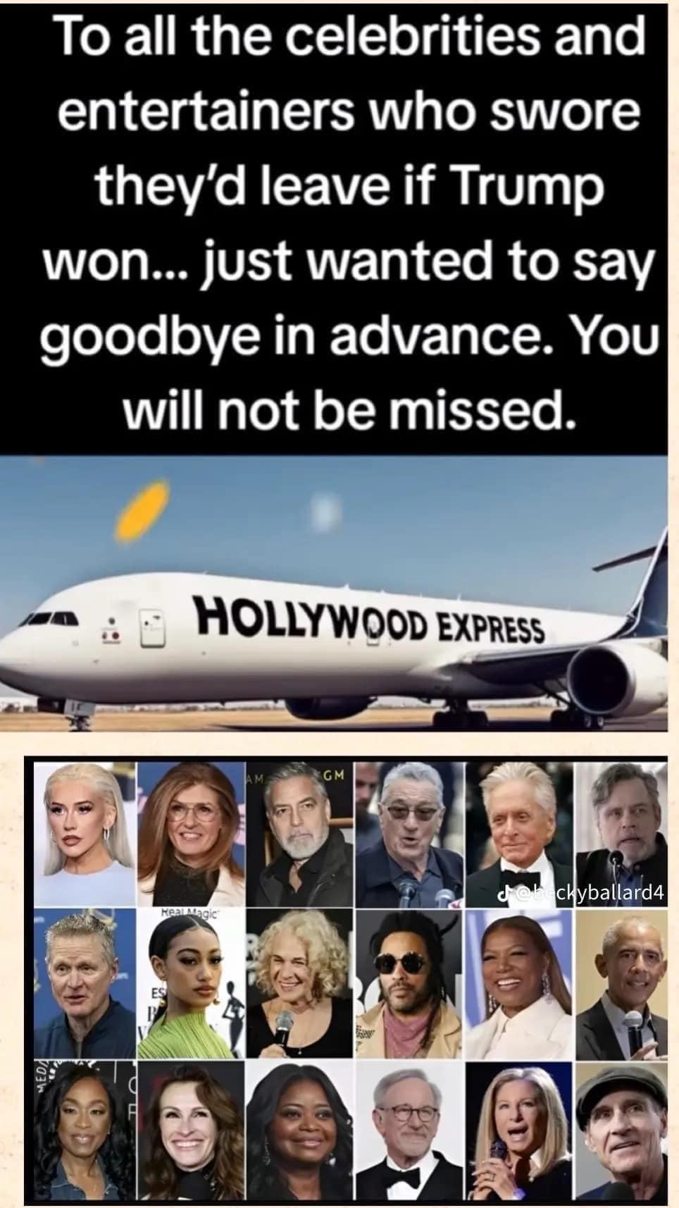 R.I.P. Hollywood Celebrity Presidential Endorsements: Taylor Swift, George Clooney, Robert De Niro, Beyonce Fail to Secure Victory for Kamala