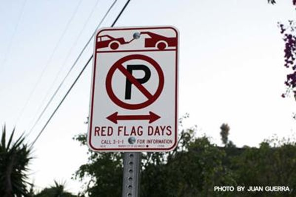 Red Flag Parking Restrictions Enforced in Los Angeles