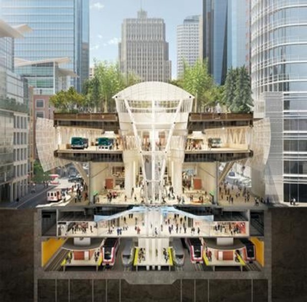 Feds pledge $3.4B to bring Caltrain, high-speed rail to Salesforce center